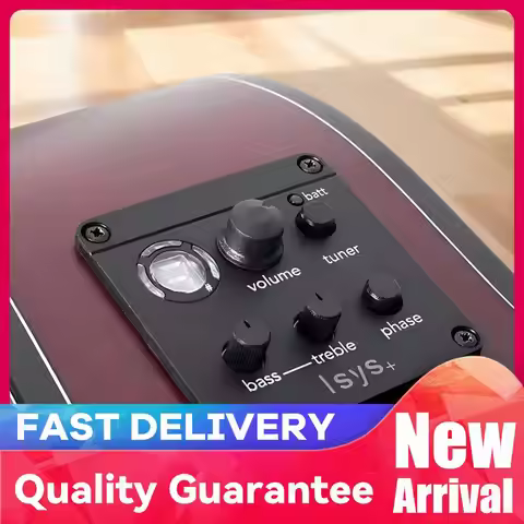 Acoustic Guitar Pickup Mic Blend Preamp Piezo Pickup Classic Acoustic Guitar EQ Tuner Piezo Pickup f