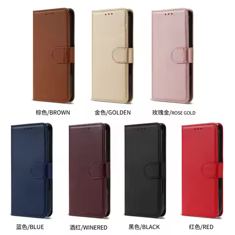 Flip Wallet Protect Cover for Xiaomi Redmi 13C 12 10 10A 10C 9 9A 9C 9T 8 8A 7 7A 6A 5 5A POCO M3 X3