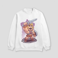 Chibi Design Sweater - Crewneck He Man Masters Of The Universe He-Man Sweatshirt Cotton Fleece Mater