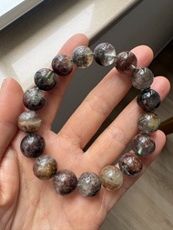 巴西老礦 綠幽靈 紅幽靈手鏈手串 12mm Green Phantom Quartz $ Red Phantom Quartz bracelet,bracelets,ring,rings,earrin