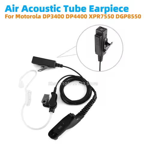 Air Tube Earpiece Headset for Motorola DP4400 DP4800 APX6000 XPR7550e DGP8550e DGP8050 GP328D P8668 