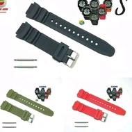 STRAP CASIO WATCHTALI AE1000 AE-1000 AE 1000 RUBBER STRAP CASIO AE1100 AE 1100 AE-1100 FREE 2PEN