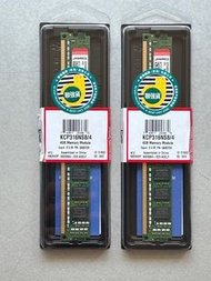 Kingston DDR3 1600MHz 4GB Ram x 2 (總8GB, desktop 用）