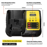 DEWALT DCB107 Multi Voltage Battery Charger 10.8v 14.4v 18v