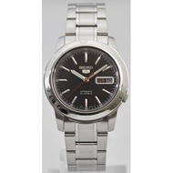 Seiko Mens SNKE53K1 (Seiko5 Day Date SS Bracelet Black) Watch Analog  Metal Band Mens