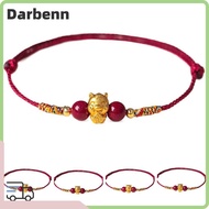 DARBEMY Lucky Horse Bracelet, Good Luck Charm 999 Sliver Beaded Bracelet,  Auspicious Meaning Adjust