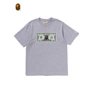 26SS BAPE Ape Banknote Graphic T Shirt Men Streetwear Short Sleeve   4.21