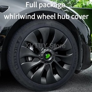For TESLA Model 3 18 Inch Hub Caps Performance Replacement Full Rim Cover Accessories Non-destructiv