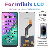ORIGINAL LCD Untuk infinix Hot 10 Play X688,x688b / Hot 11 Play /Tecno Pova Neo LE6/ itel p37 pro/vi
