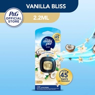 Ambi Pur Air Freshener Vanilla Bliss Car Mini Clip 2.2ml (Ambipur car auto odor eliminator perfume p