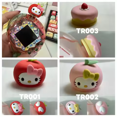 New For Tamagotchi Protective Case Knob Cover Joyful Garden Little Cake Kitty Design Kawaii Model Cu