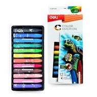 DELI - OIL CRAYON OIL PASTEL/ COLORING/ OIL PASTEL CRAYON/ 12 COLORS C20100