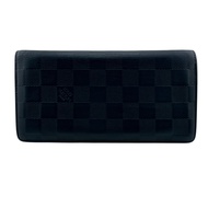 [二手] LOUIS VUITTON路易威登 N63119 Portefeuille Brazza Damier Infini 長皮夾 皮夾 卡包零皮夾 海軍藍