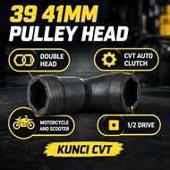 39-41MM Pulley Spanner Spanar Scooter Motorcycle 1/2 Drive Hex Shape Double Head Pulley Nut Socket W