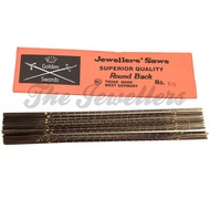 Golden Swords No.4/0 Piercing Saw Blade For Hard Metal Fine Cutting / Mata Gergaji Potong Emas atau 