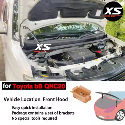 1PC Hood Strut Kit For Toyota bB QNC20 2005-2016 Daihatsu Coo Materia Bonnet Modify Damper Gas Sprin