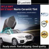 🇲🇾Big Roll Gelap 80% 4K Nano Ceamic Ultra HD Tinted IRR95%+ UV99% Tinted Kereta Rumah Ceramic Film 5
