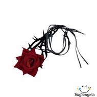 Linglongxi2-Women Lace Floral Bracelet Lolita Gothic Cosplay Accessories