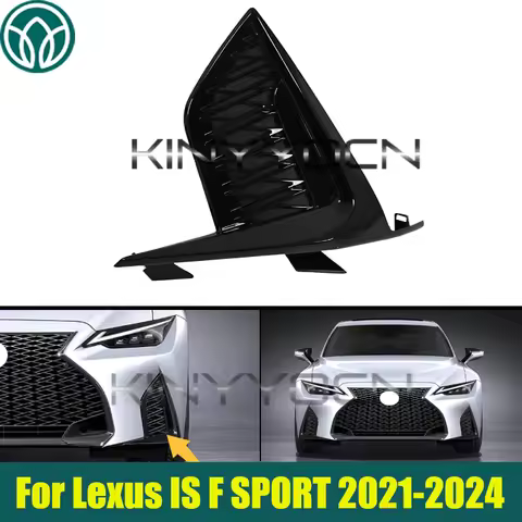 Front Bumper Fog Lamp Cover Grille For Lexus IS IS250 IS300 IS350 IS500 F-SPORT F SPORT 2021 2022 20