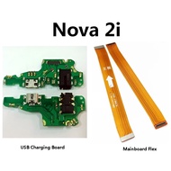HW Nova 2i Nova2i USB Charging PCB Board with Mic / Mainboard Main LCD Flex Cable Ribbon Repair