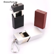 【theearlyut】 Fashion Portable Ashtray With lid Keychain Pocket Ashtray Mini Metal Ashtray SG