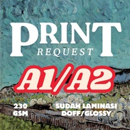 [size A1/ A2] Request print glossy matte poster