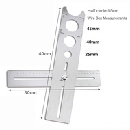 40/60cm hole locator Adjustable Tile Hole Locator Puncher ruler Pekerjaan Hias Rumah Alat Stainless