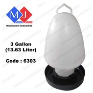 3 Gallon Chicken Drinker Bekas Minuman Ayam Tank air ayam Duck Quail Minum Air Ayam Burung Poultry C
