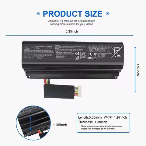 A42N1403 Battery for ASUS ROG G751JL 17.3" G751 G751JY G751JT G751JM GFX71JY G751JL-WH71 G751JL-DS71