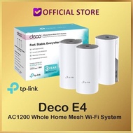 TP-LINK Deco E4 AC1200 3 Pack Whole Home Mesh WiFi System tplink TP link