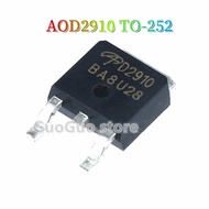 10pcs D2910 TO-252 AOD2910 TO252 SMD 31A/100V N-Channel MOSFET Transistor New Original