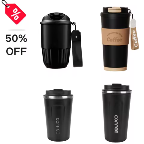 Clearance Thermo Cafe Coffee Mug Car Thermos Mug Leak_Proof Travel Thermo Cup for Tea Water Coffee D