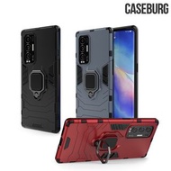 OPPO Reno5 Pro+ (Pro Plus) 5G CASEBURG Hybrid R Case 磁貼指環扣 座枱支架 四邊全包手機殼 手機套 4713A