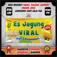 Spanduk Banner Backdrop Es Jagung Viral / Banner Jualan Es Jagung Es Jasuke Berkualitas Custom