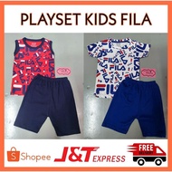 SDM & NF Playset Baby Boy Clothing | Baju Siang Baby Bayi Seluar Pendek | 9-36 Bulan | Cotton 💯