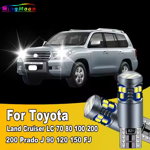 2Pcs T10 Car LED Bulbs Interior Parking Lamp For Toyota Land Cruiser LC 70 80 100 200 Prado J 90 120