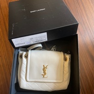 Saint Laurent YSL Nolita Mini Bag 米白色 小羊皮（附盒）