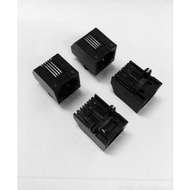 Socket RJ-11 4Pin Black PCB
