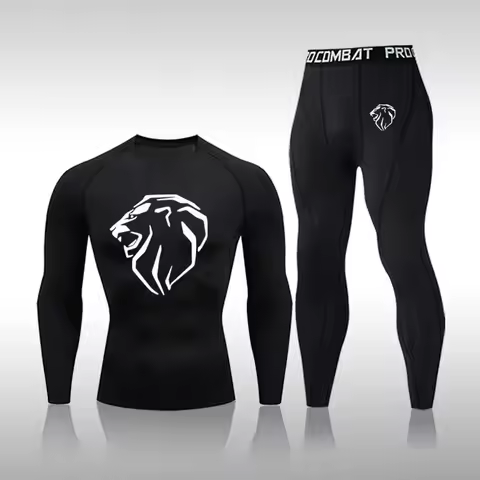 Men's Training Sportswear Set Gym Fitness Compression Sport Suit Jogging Tight Sports Wear Clothes