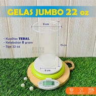 [50 pcs] Jumbo Glass 22 oz Thickness 8 grams | Jumbo Cup | Jumbo Plastic Cup size 22 OZ