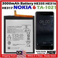High Quality Grade A 3000mAh Battery HE335 HE316 HE317 Compatible For Nokia 6 TA-1021 with Opening t