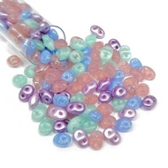 Superduo, 2.5x5mm, Baby Mix. 10gm/tube.