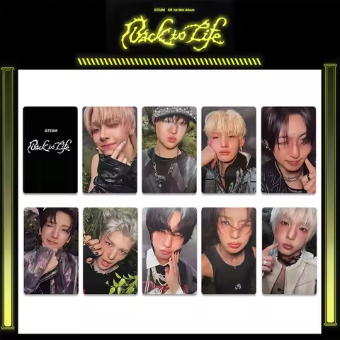 &TEAM KR 1st Mini Album Selfie Card Back to Life Special Card HARUA MAKI HD Photograph UV Print YUMA