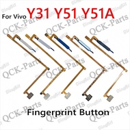 For Vivo Y31 Y51 Y51A Home Button Fingerprint Sensor Flex Power Button