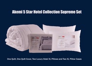 Akemi 5 Star Hotel Collection Supreme Set (Quilt &amp; Pillow)