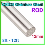 12mm ROD Stainless Steel 304 (8ft-12ft)