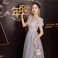 Evening Dress Female High-End Feeling 18th Birthday Adult Gift Student Art Exam Summer Escaping Prin