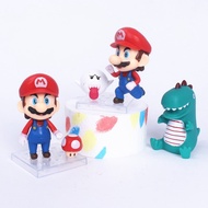Super Mario Doll Cake Topper Decoration Mario Mushroom Cloud Toy Birthday Party Supplies