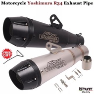 51MM Universal Motorcycle Yoshimura R34 Exhaust Pipe Modified escape Moto For Z650 Z900 ER6N CBR1000RR CBR650F R1 R6 S10