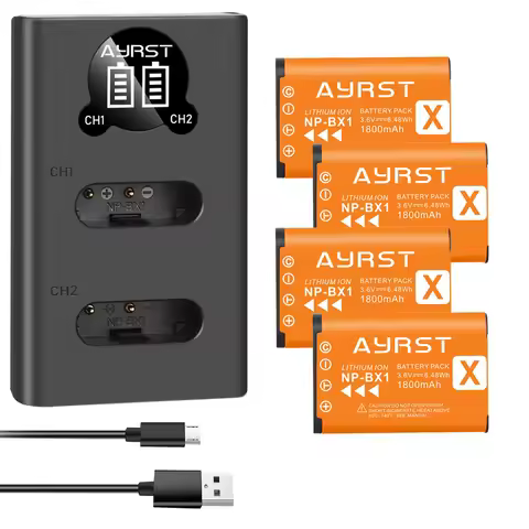 1800mAh NPBX1 NP-BX1 Battery for Sony HX300 HX400 HX50 HX60 GWP88 AS15 WX350 DSC RX1 RX100 AS100V M3